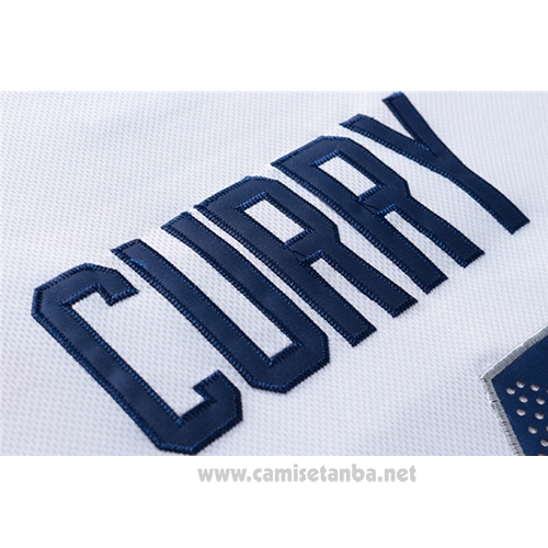Camiseta USA 2016 Stephen Curry #4 Blanco